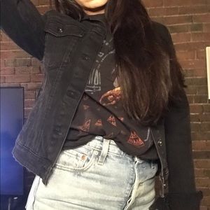 Bershka Black Denim Jacket